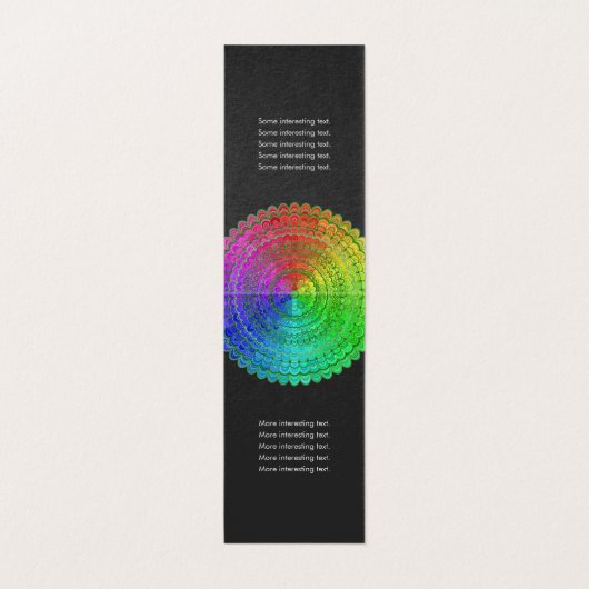 Rainbow Flower Mandala Visitekaartje (Binnenkant ongevouwen)