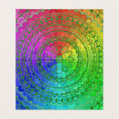 Rainbow Flower Mandala Visitekaartje (Binnenkant ongevouwen)