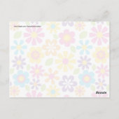 Rainbow Flower Power Hippie Retro Tiener cadeaus Briefkaart (Achterkant)