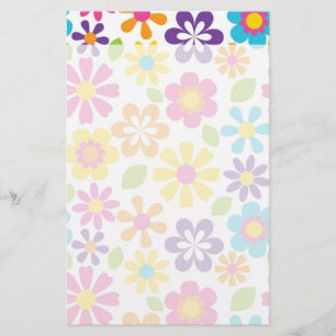 Rainbow Flower Power Hippie Retro Tiener cadeaus Briefpapier
