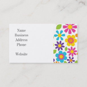 Rainbow Flower Power Hippie Retro Tiener cadeaus Visitekaartje