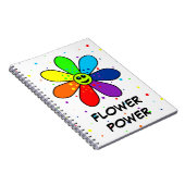 Rainbow Flower Power-laptop Notitieboek (Rechterzijde)