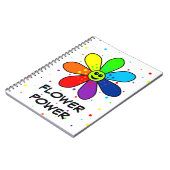 Rainbow Flower Power-laptop Notitieboek (Linkerzijde)