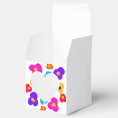 Rainbow flower pride liefde voeg naam tekst labtq  bedankdoosjes (Geopend)