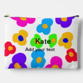 Rainbow flower pride liefde voeg naam tekst labtq etui (Voorkant)