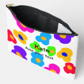 Rainbow flower pride liefde voeg naam tekst labtq  etui (Open)