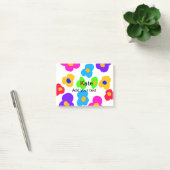 Rainbow flower pride liefde voeg naam tekst labtq post-it® notes (Kantoor)