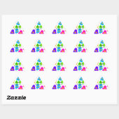 Rainbow flower pride liefde voeg naam tekst labtq sticker (Vel)