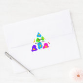 Rainbow flower pride liefde voeg naam tekst labtq sticker (Envelop)