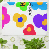 Rainbow flower pride liefde voeg naam tekst labtq theedoek (Gevouwen)