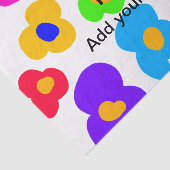 Rainbow flower pride liefde voeg naam tekst labtq tissuepapier (Detail)