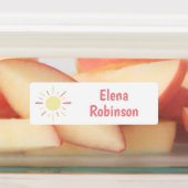 Rainbow Flower Star School Daycare Labels (Aangebracht)