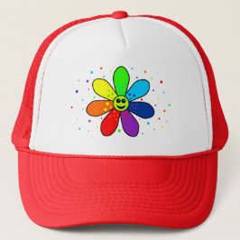 Rainbow Flower Trucker Hat Pet