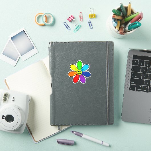 Rainbow Flower Vinyl Sticker (iPad Cover)