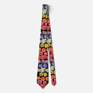 Rainbow Flowers Bloemen Stropdas