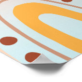 Rainbow Flowers Boho Abstract Poster (Hoek)