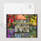 Rainbow Flowers - Earth Laughs van Emerson Briefkaart (Voorkant / Achterkant)