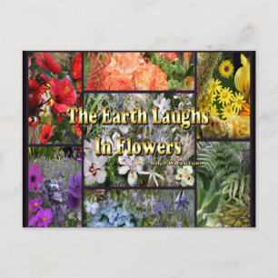 Rainbow Flowers - Earth Laughs van Emerson Briefkaart