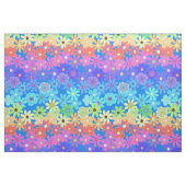 Rainbow Flowers Hippie Style Stof (Fat Quarter)