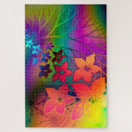 Rainbow Flowers Legpuzzel