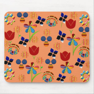 Rainbow Flowers Mousepad Muismat