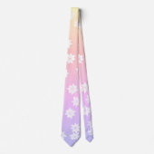 Rainbow Flowers Stropdas (Voorkant)