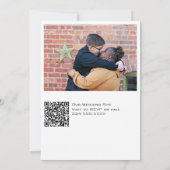 Rainbow Flowers Wedding Invitation Kaart (Achterkant)