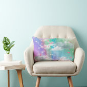 Rainbow fluffy Clouds Baby Girl Kussen (Stoel)