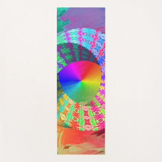 Rainbow Fluid Pour LGBT Gay Pride Yogamat (Voorkant)