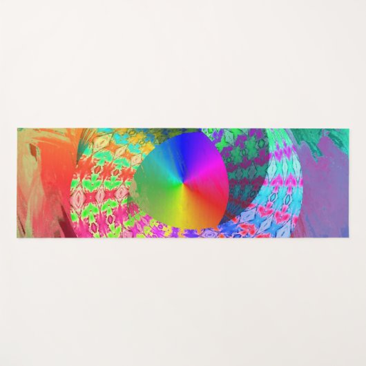Rainbow Fluid Pour LGBT Gay Pride Yogamat (Voorkant (horizontaal))
