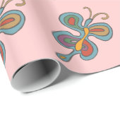 Rainbow Flutterfly Cadeaupapier (Rol Hoek)