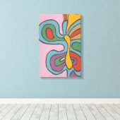Rainbow Flutterfly Canvas Afdruk (Insitu (Houten vloer))