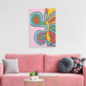 Rainbow Flutterfly Canvas Afdruk (Insitu (Woonkamer))