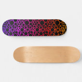 Rainbow Foam Black Persoonlijk Skateboard (Horizontaal)