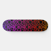 Rainbow Foam Black Persoonlijk Skateboard (Horizontaal)