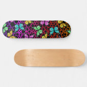 Rainbow Foam Butterflies Persoonlijk Skateboard (Horizontaal)