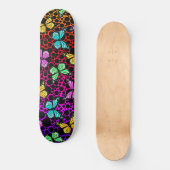 Rainbow Foam Butterflies Persoonlijk Skateboard (Voorkant)