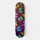 Rainbow Foam Butterflies Persoonlijk Skateboard (Voorkant)