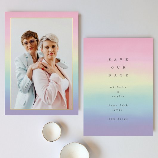 Rainbow Folie LGBTQ Uitnodiging