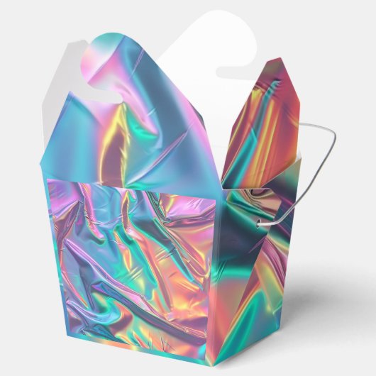 Rainbow Folie Look Bedankdoosjes (Geopend)