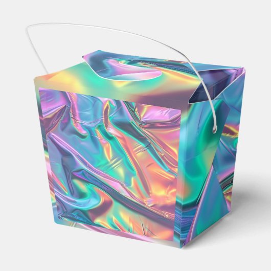 Rainbow Folie Look Bedankdoosjes (Achterkant)