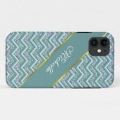 Rainbow Folie ZigZag Pattern Case-Mate iPhone Case (Achterkant (horizontaal))