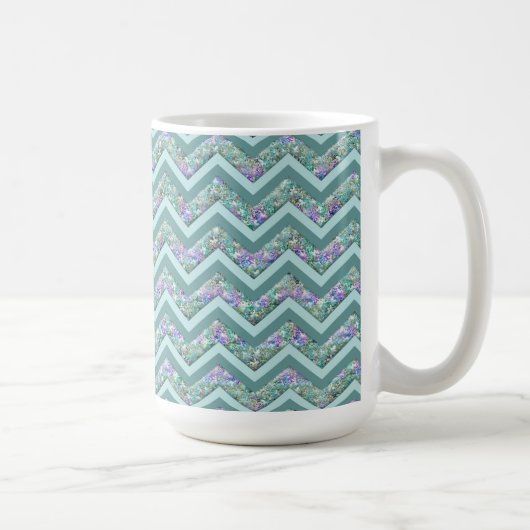 Rainbow Folie ZigZag Pattern Koffiemok (Rechts)