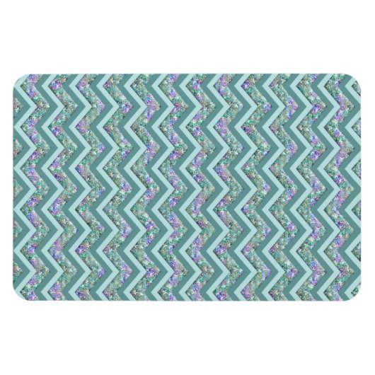 Rainbow Folie ZigZag Pattern Magneet (Horizontaal)