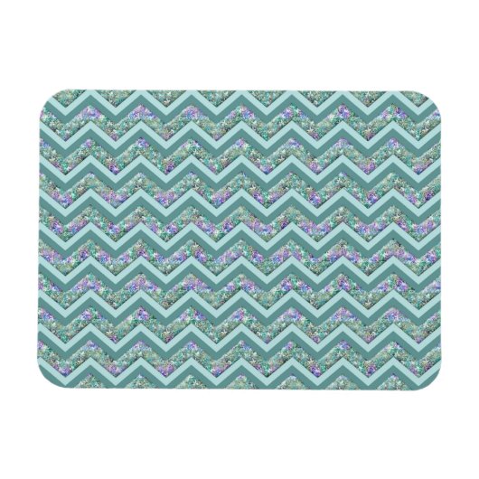 Rainbow Folie ZigZag Pattern Magneet (Horizontaal)