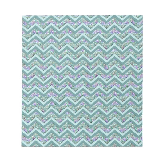 Rainbow Folie ZigZag Pattern Notitieblok (Voorkant)