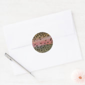 Rainbow Forel Vis Huidprint Ronde Sticker (Envelop)