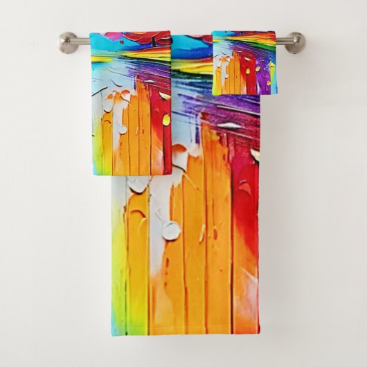 Rainbow Forest Sunset Dreams Bad Handdoek (Insitu)