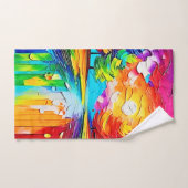 Rainbow Forest Sunset Dreams Bad Handdoek (Handdoek)