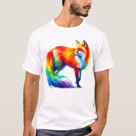 Rainbow Fox T-shirt